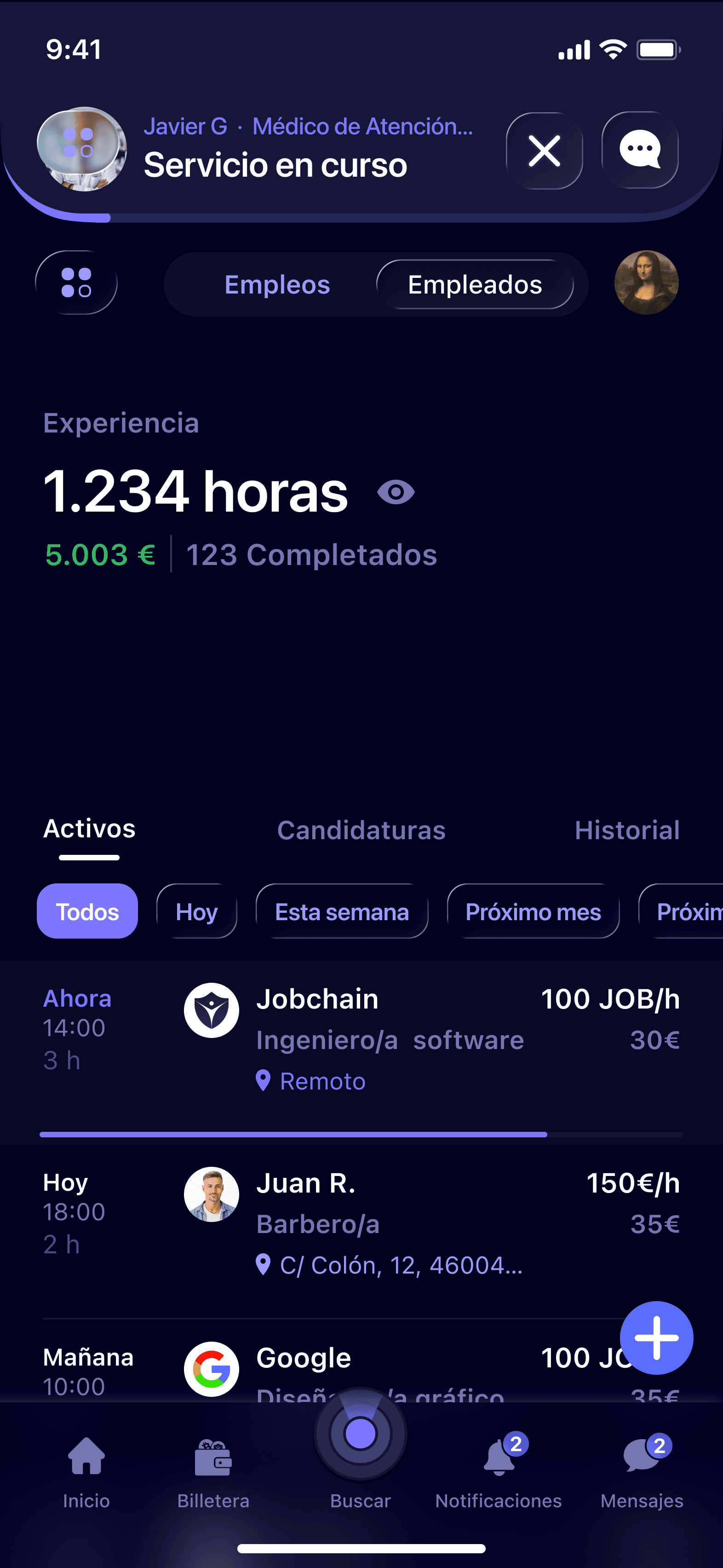 Jobchain — Wallet laboral